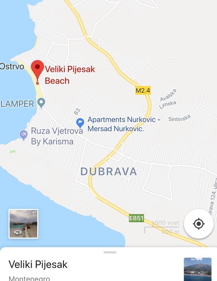 Apartments Nurkovic Dobrá Voda Exterior foto